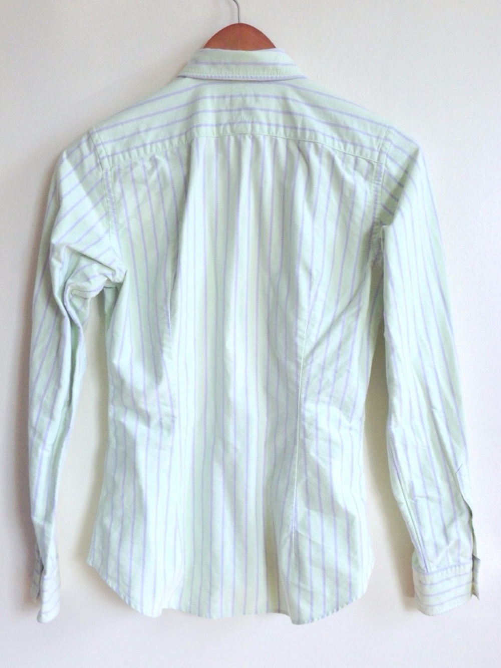 Ralph Lauren Mint Green & Lavender Striped Button-Down Shirt - Picture 5 of 11